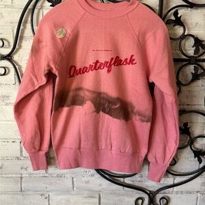Pink 1982 Vintage Concert Quarterflash Sweatshirt